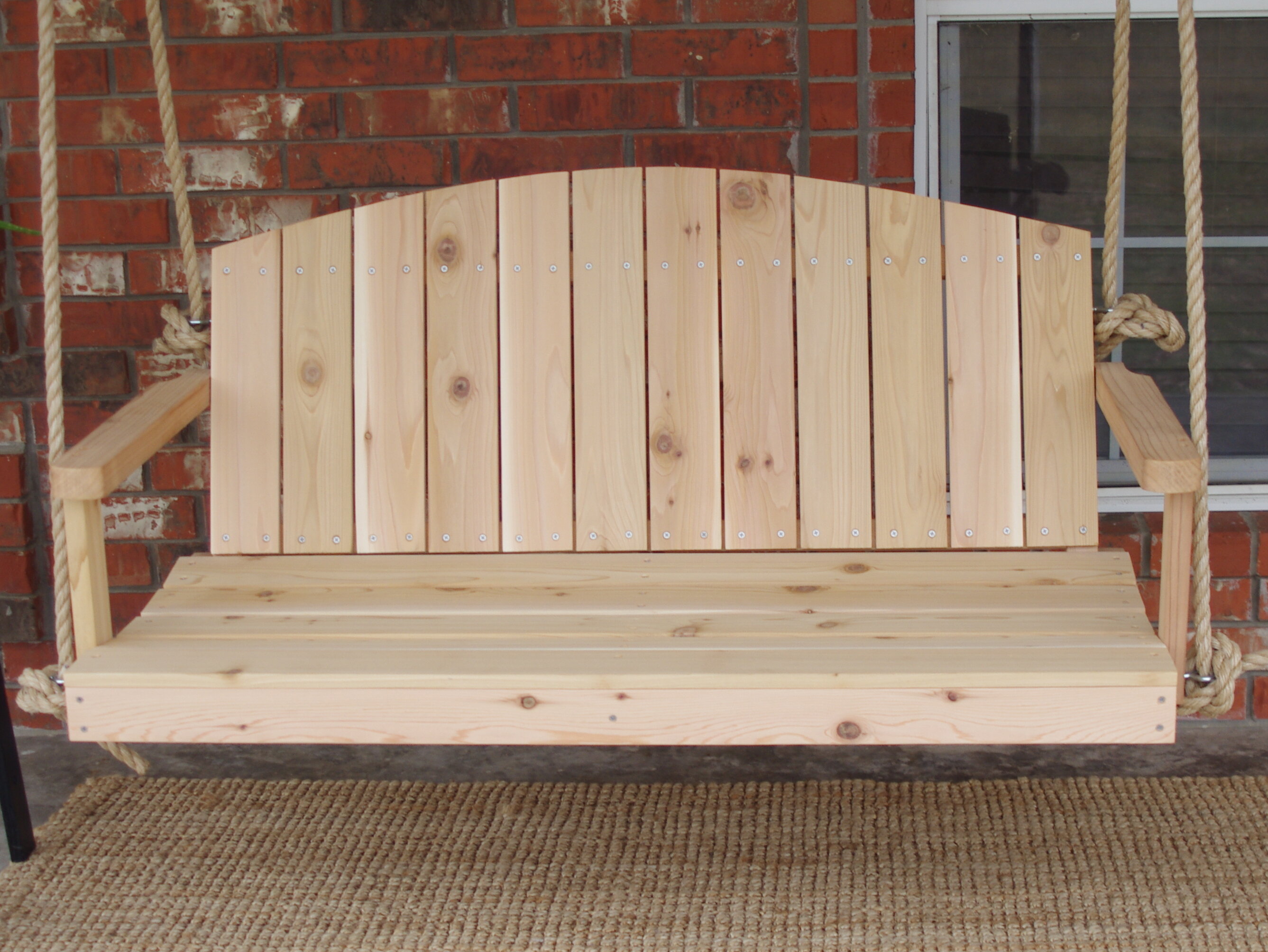 Alaina Cedar Rope Porch Swing