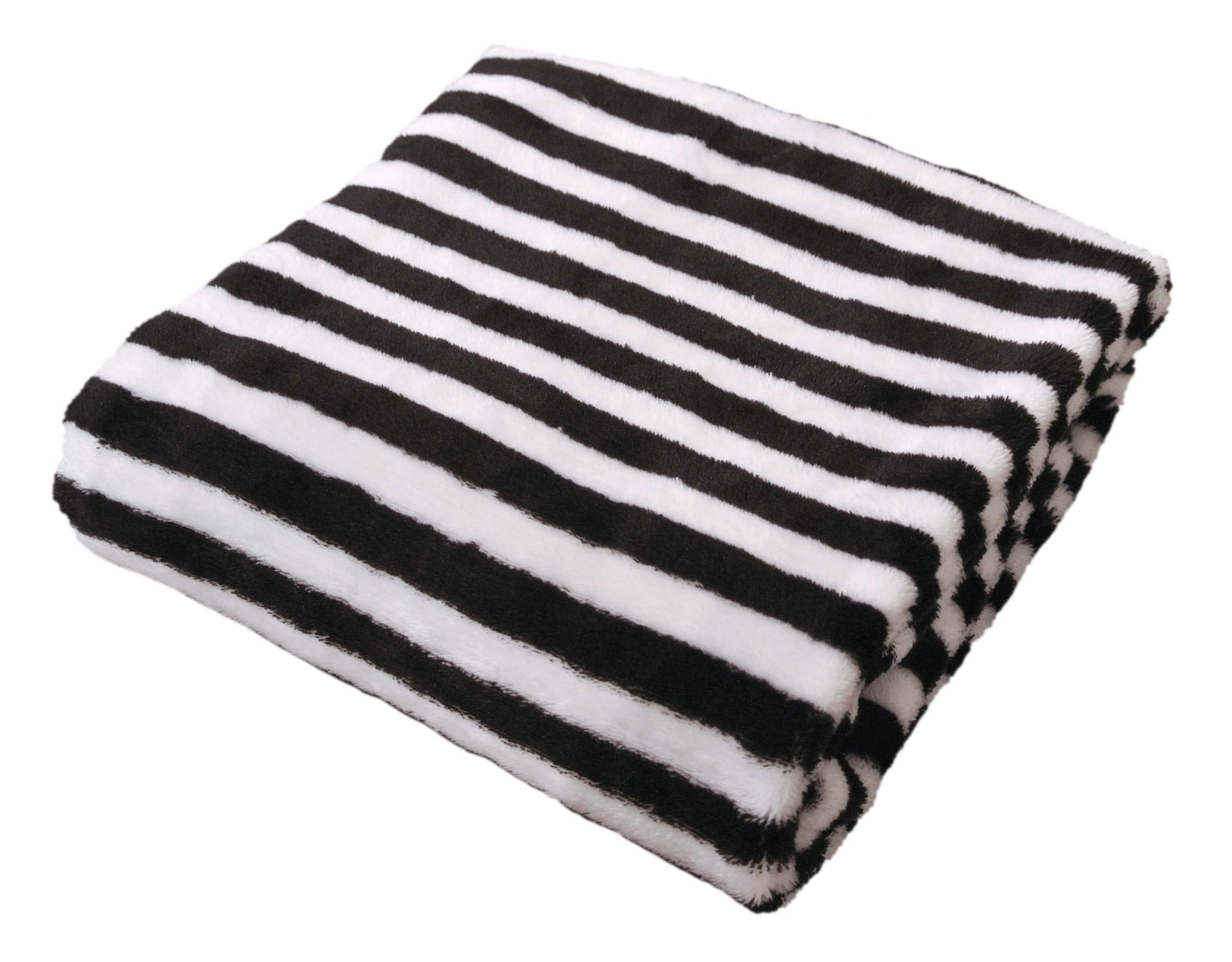 black and white striped baby blanket