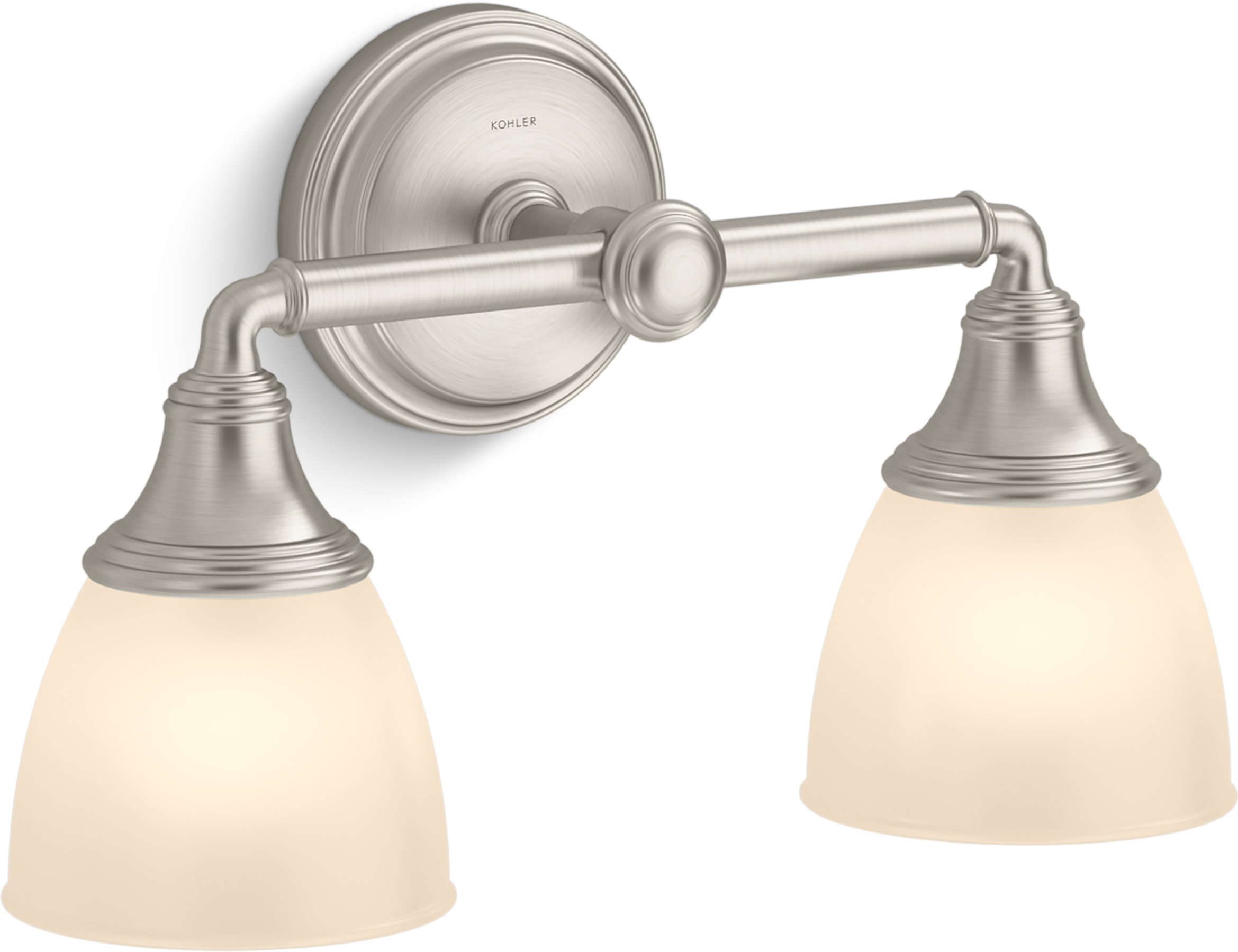 Kohler Devonshire 2 Light Indoor Bathroom Vanity Light Fixture ...
