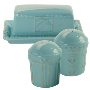 Dorothy 3 Piece Butter/Salt and Pepper Set