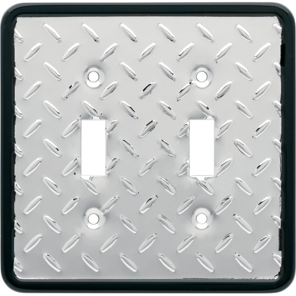 Franklin Brass Diamond Plate 2 Gang Toggle Light Switch Wall Plate Reviews Wayfair