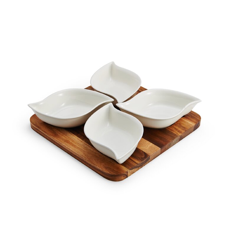 Pfaltzgraff 5 Piece Divided Serving Dish Set & Reviews | Wayfair