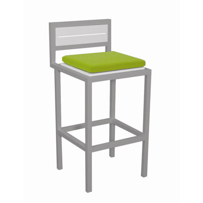 Talt 295 Patio Bar Stool With Cushion Modern Outdoor Base Finish