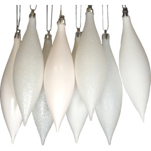 Shatterproof Finial Drop Christmas Ornament (Set of 8)