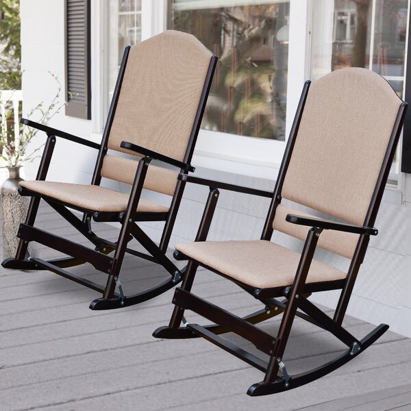 Featured image of post Folding Wooden Rocking Chair / All weather seat fabric with attached pillow.