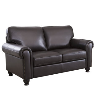 Go to store & view more images Darby Home Co Coggins Leather Loveseat