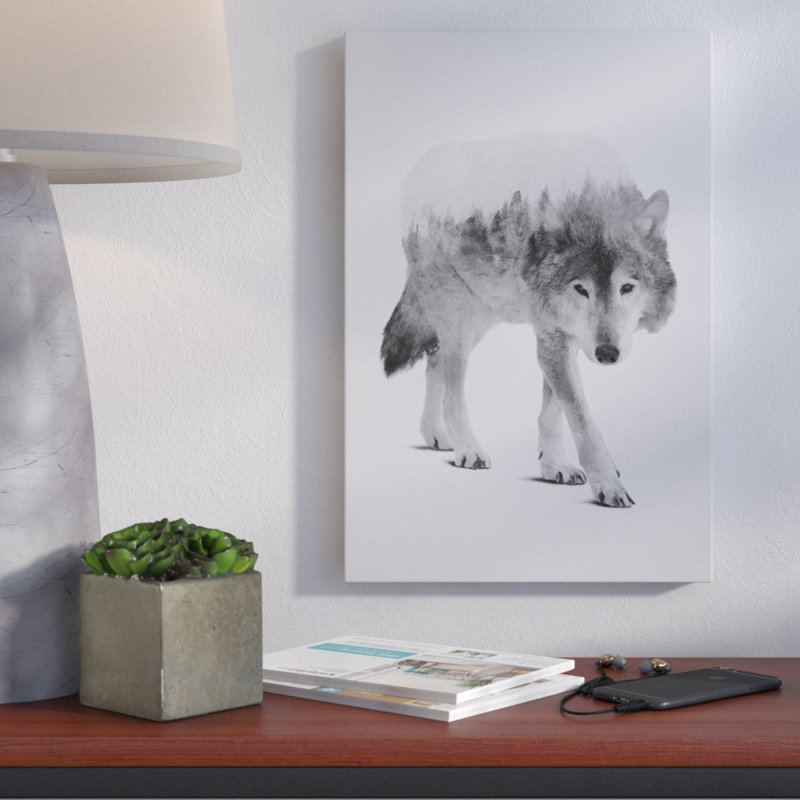 Wrought Studio Wolf In The Woods Ii Graphic Art On Wrapped Canvas In Black And White Reviews Wayfair Ca High quality woods inspired canvas prints by independent artists and designers from around the world. wayfair ca