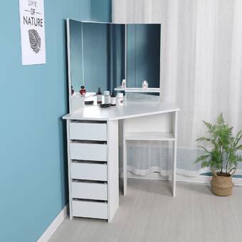 makeup stand with mirror