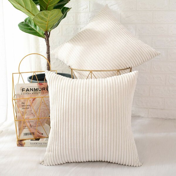 2er Pack Cotton Renforcé Pillow Case Cushion Cover Decorative Pillowcase Covers RV