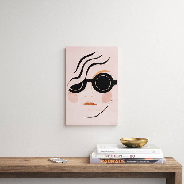 Get Wallpaper Allmodern Peach Girl Fashion And Glam Painting Print Wayfair Free HD