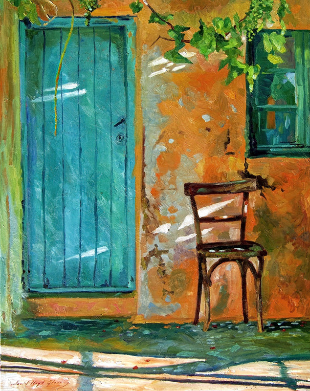 Buy Art For Less Old Wood Chair By David Lloyd Glover Painting