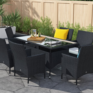 Black Garden Dining Sets You Ll Love Wayfair Co Uk