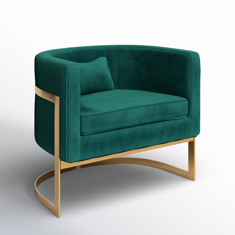product used, Shelbi 31Cm W Armchair Fabric: Green Velvet
