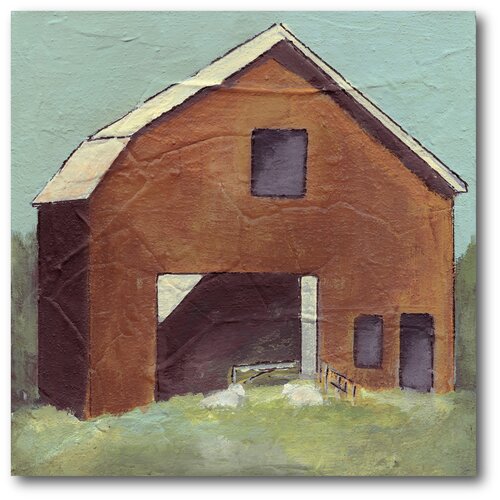 Courtside Market Brown Barn Painting Print On Canvas Wayfair