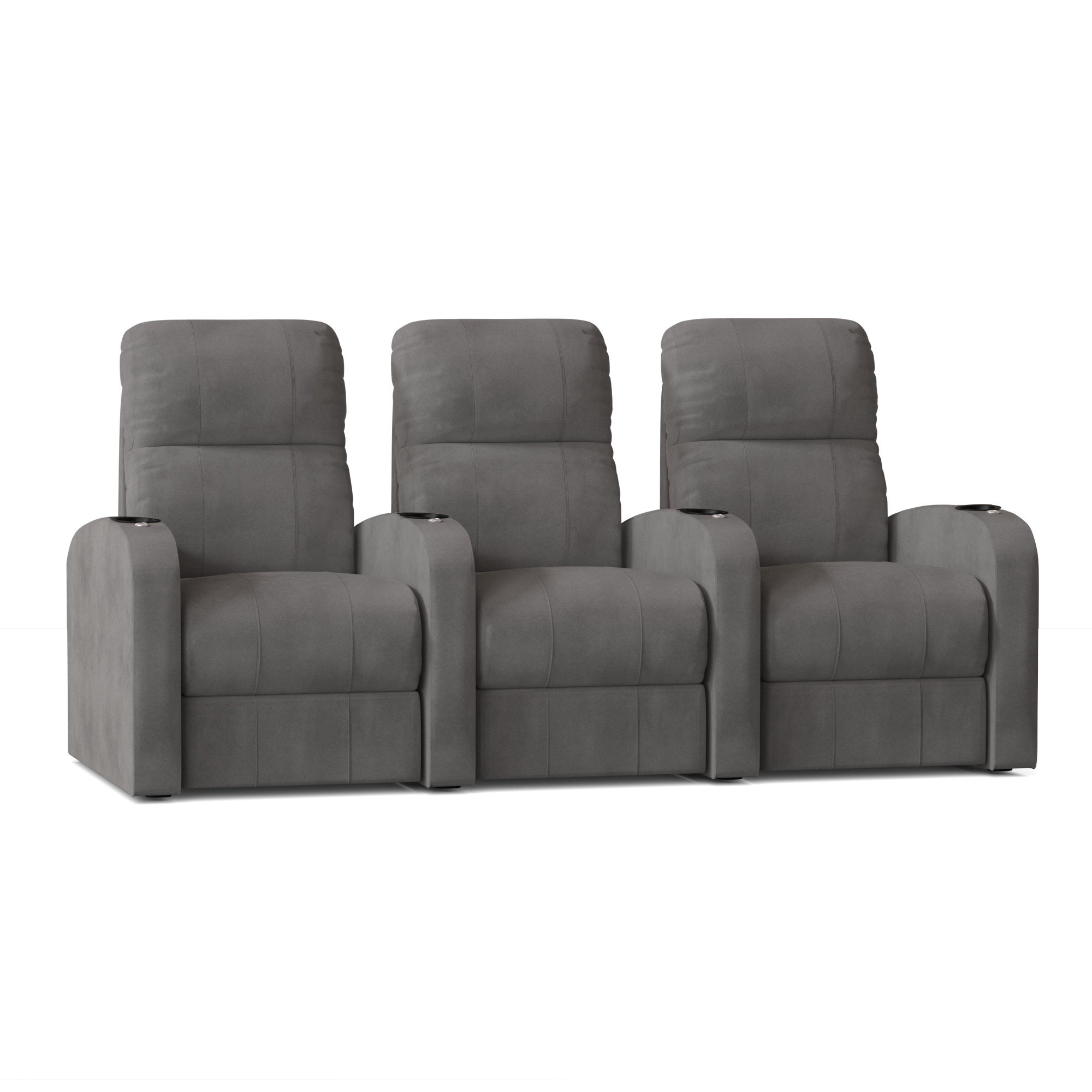 Latitude Run® 89'' Wide Home Theater Sofa with Cup Holder & Reviews