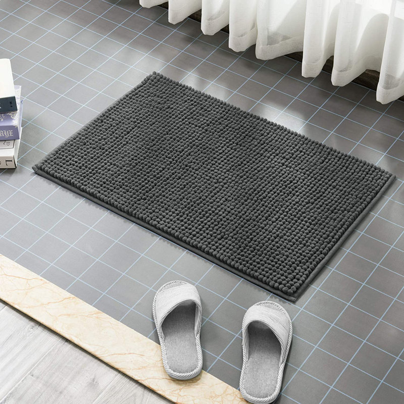 Latitude Run Bohumil Luxury Chenille Super Soft Absorbent Microfiber Rectangle Non Slip Bath Rug Reviews Wayfair