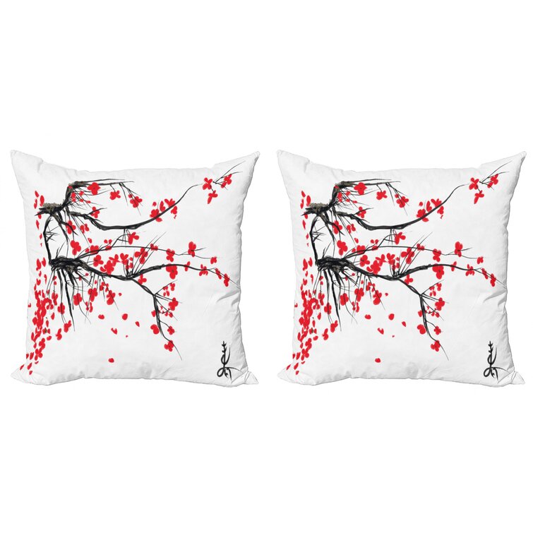 20x20" Cushion Cover Print Tree Plyester Square Pillow Bedroom Car Home Décor