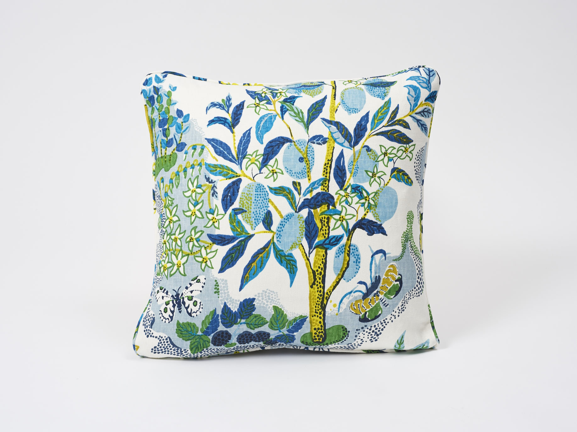 Schumacher Citrus Garden Square Linen Pillow Cover Insert Perigold