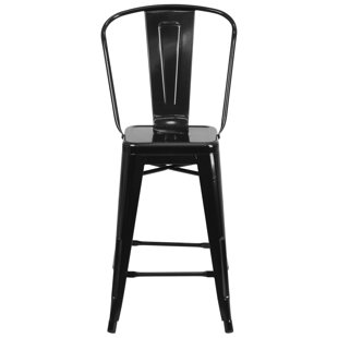 Black Cross Back Bar Stool Wayfair Dovercliff 24 Bar Stool