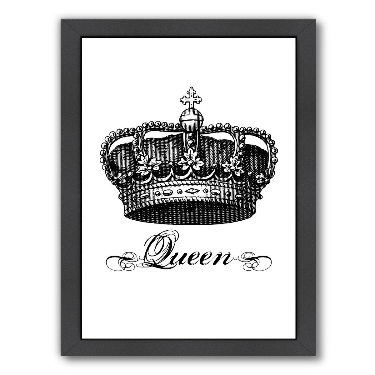 East Urban Home Crown Queen Graphic Art Print Reviews Wayfair