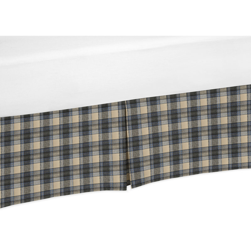 plaid crib skirt