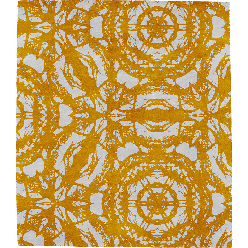 Modern Rugs Patterned N Signature Hand Tufted Wool Orange Area Rug Wayfair
