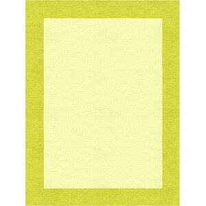 Highlands Hand-Tufted Wool Lime Green/Yellow Indoor Area Rug