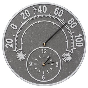 atomic clock with outdoor temperature display