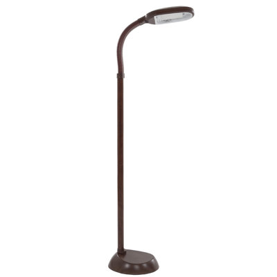 Sunlight 60" Task Floor Lamp - Full Spectrum Natural Sunlight Lamp with Bendable Neck