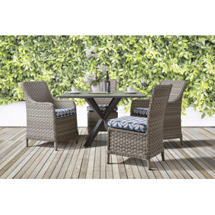 Go to store & view more images Doyle 5 Piece Sunbrella Patio Dining Set with Cushions by Rosecliff Heights