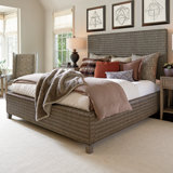 Indoor wicker caster dining sets. luxury wicker rattan beds perigold