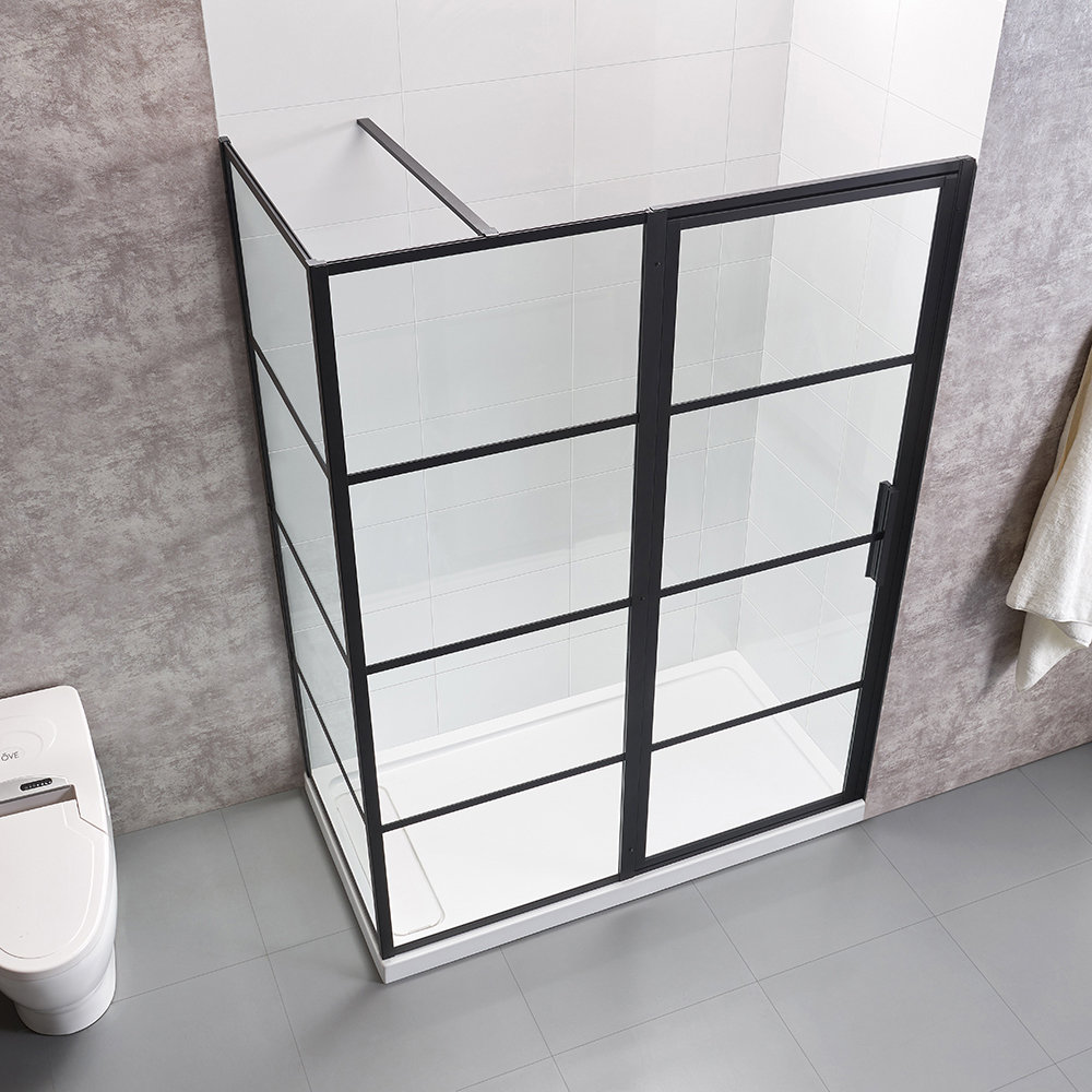 Ove Decors Milano 59 38 X 78 75 Hinged Framed Shower Door