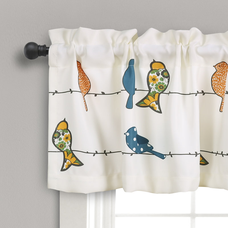 August Grove Recio Birds 52 Window Valance Reviews Wayfair