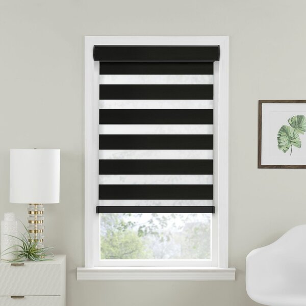 Symple Stuff Double Layered Room Darkening Roller Shade & Reviews | Wayfair