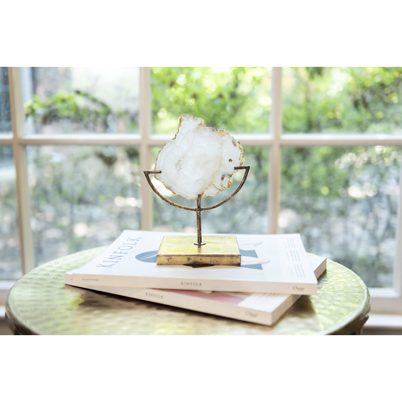 Navasota Decorative Agate Decor On Stand Reviews Birch Lane
