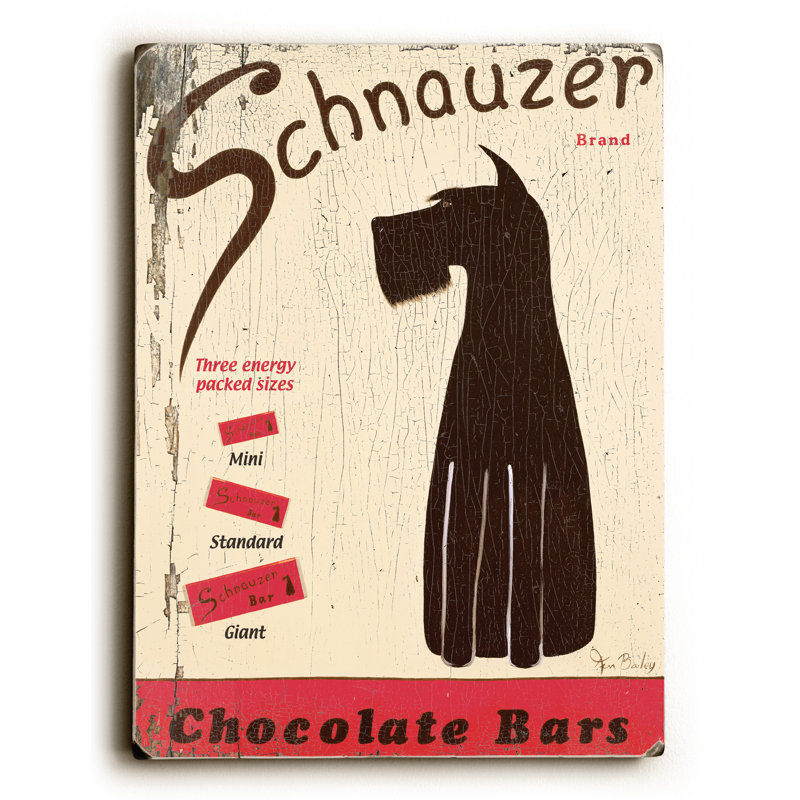 Schnauzer Chocolate Bars Vintage Advertisement