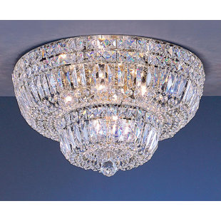 Chrome Gold Shade Flush Mount Lighting You Ll Love In 2020 Wayfair