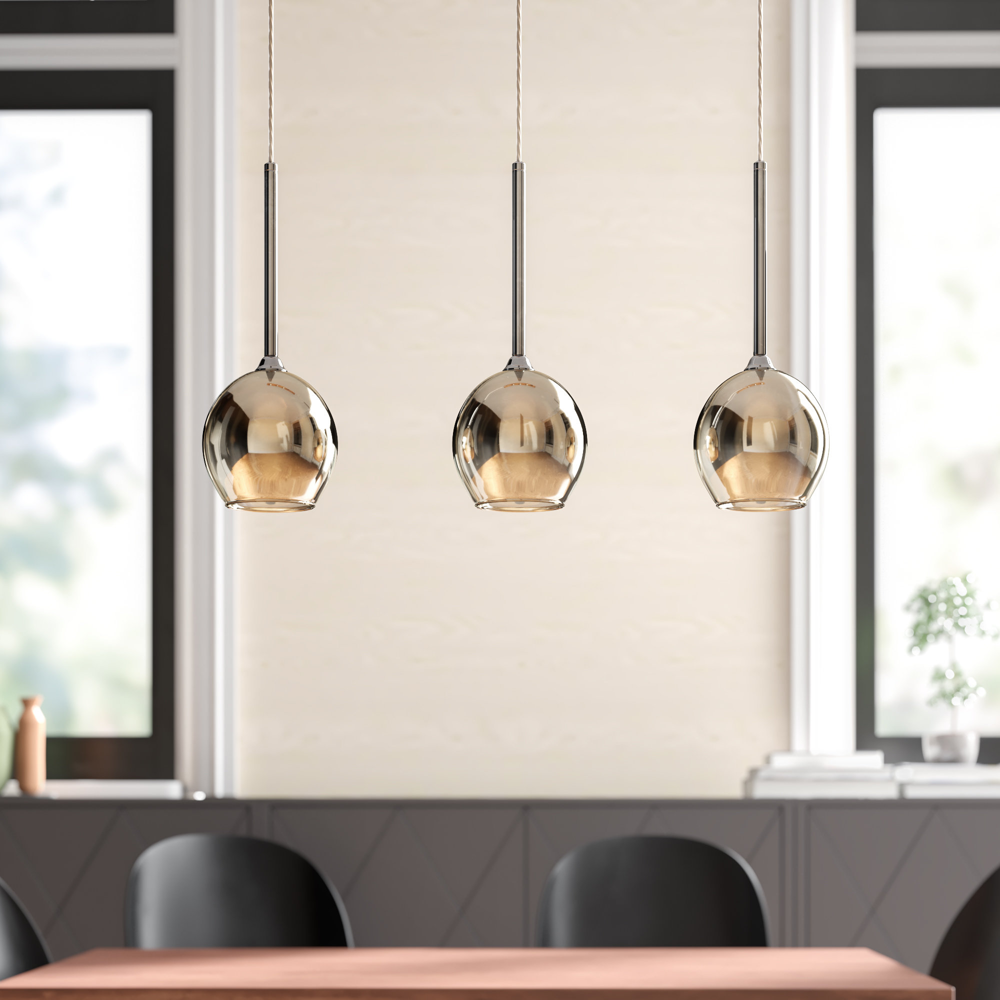 Kapego Led Bunda 3 Light Kitchen Island Pendant Reviews Wayfair Co Uk