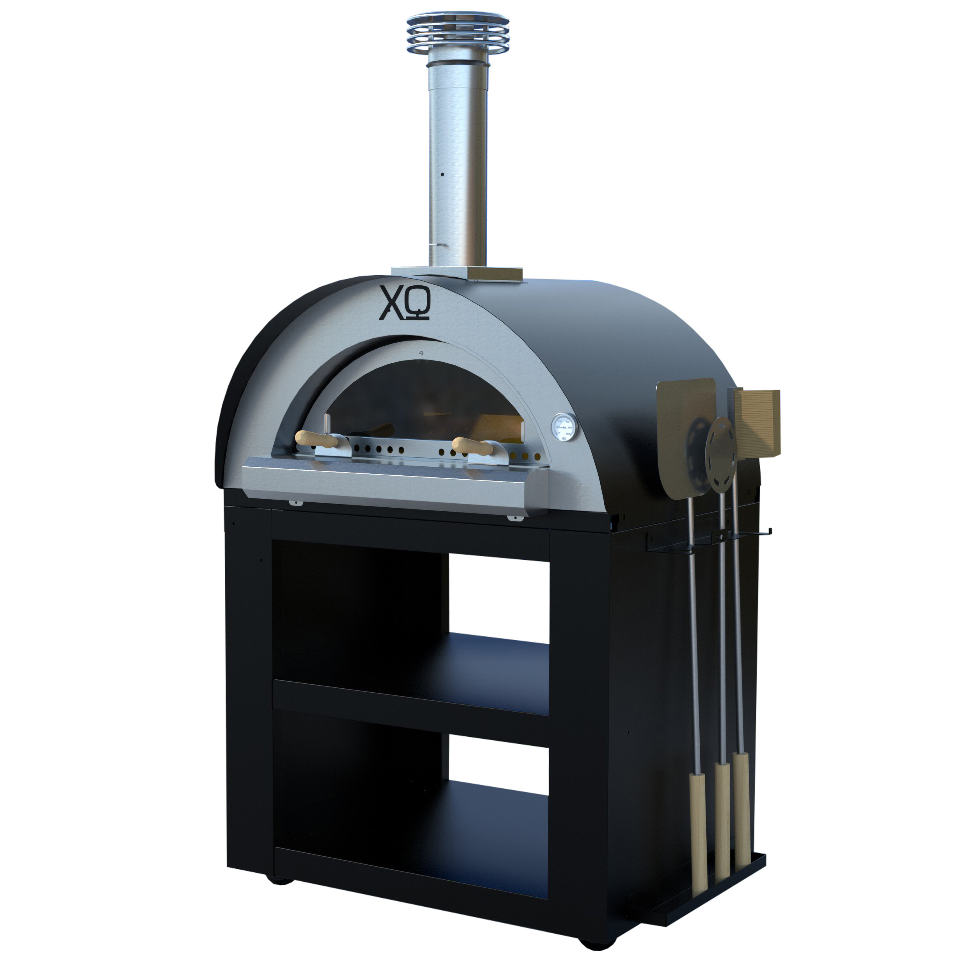 XO Appliance Stainless Steel Freestanding WoodFired Pizza Oven Wayfair