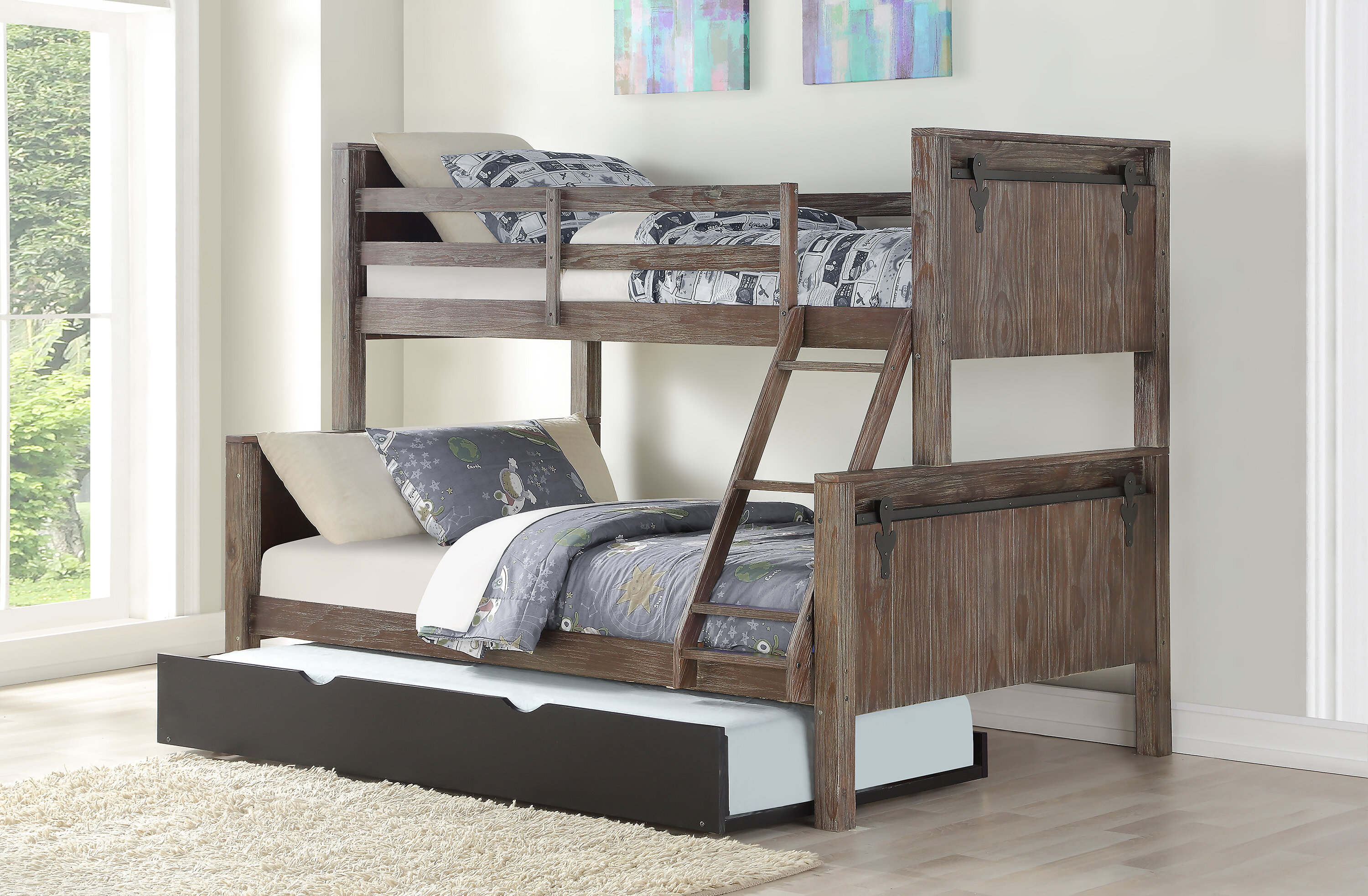 cheap bunk beds with trundle