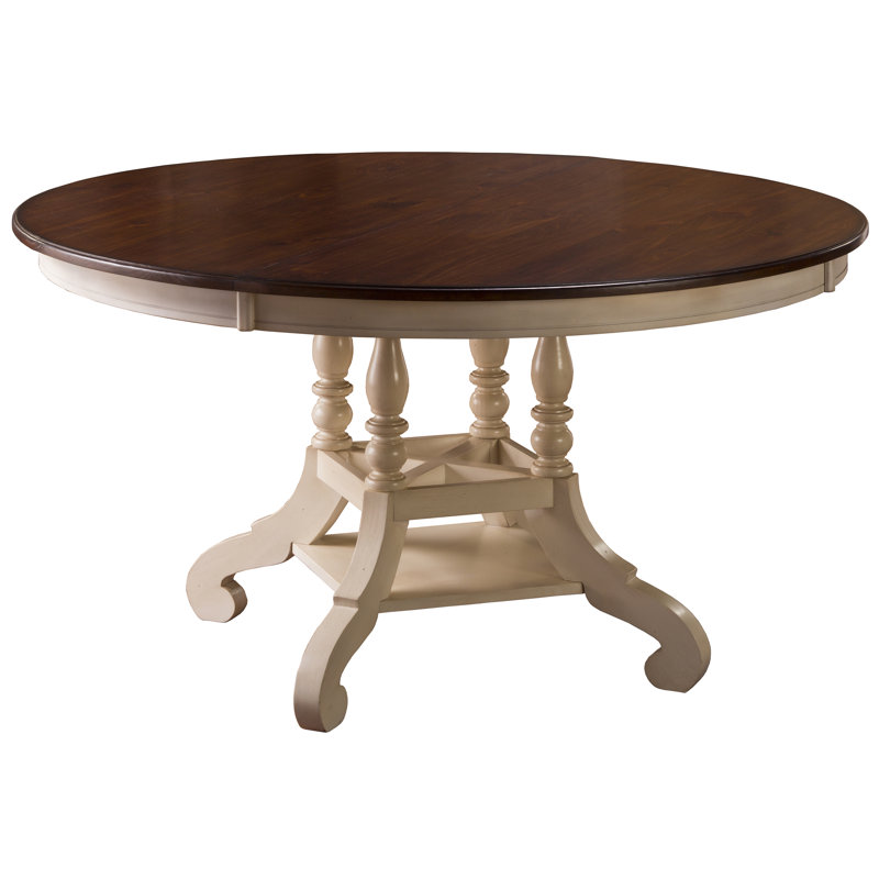 Birch Lane Dalton Round Extending Dining Table Wayfair Birch Lane Dalton Round Extending Dining Table
