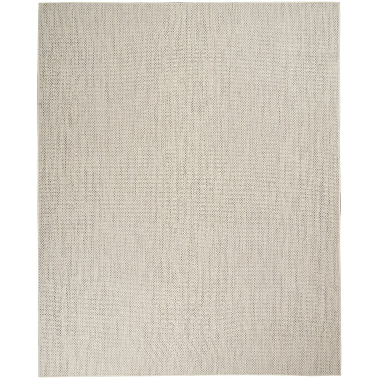 Sand & Stable Lexi Ivory/Silver Grey Indoor/Outdoor Rug & Reviews | Wayfair