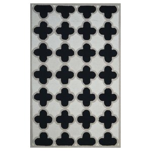 Wool Hand-Tufted Ivory/Black Area Rug