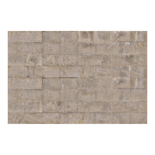 Concrete Brick Wall 3.2m x 480cm Textured Matt Peel & Stick Wall Mural East Urban Home