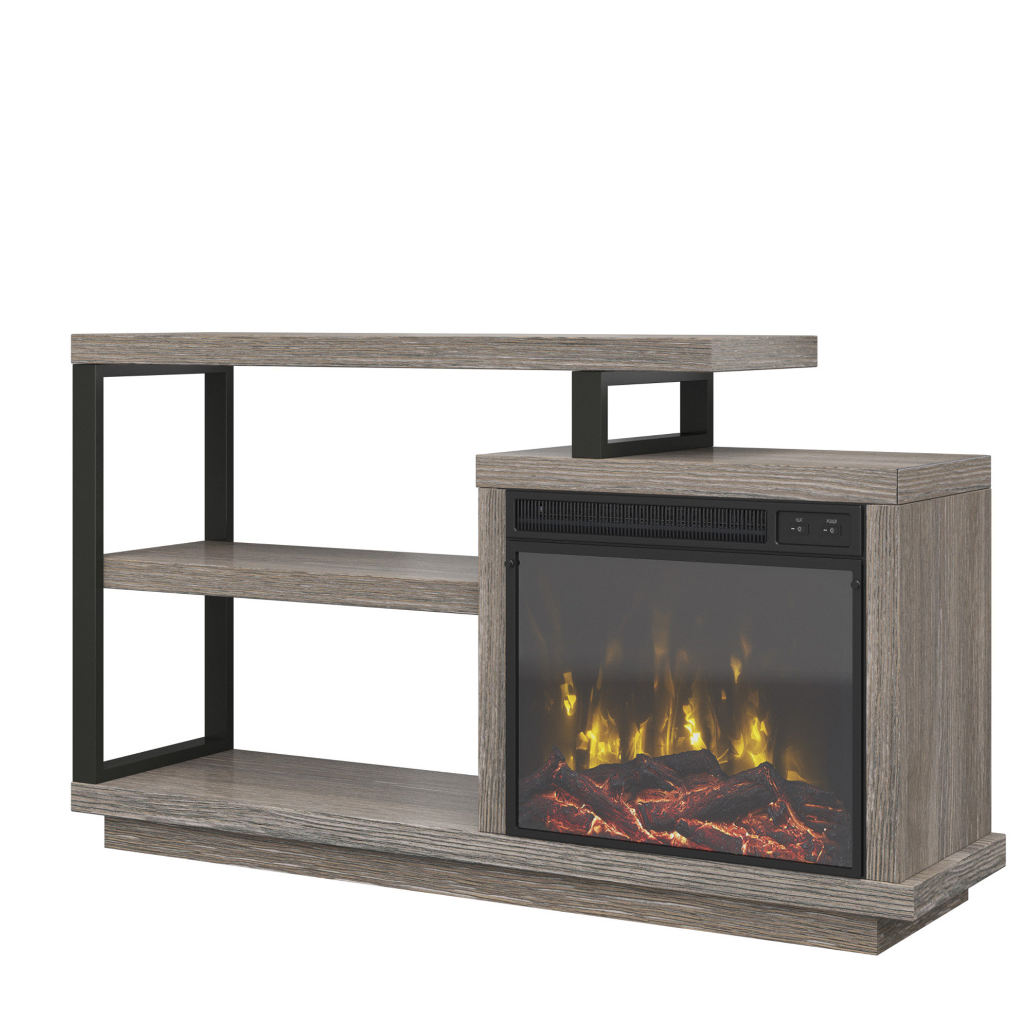 Louann Tv Stand For Tvs Up To 55 Inches With Electric Fireplace