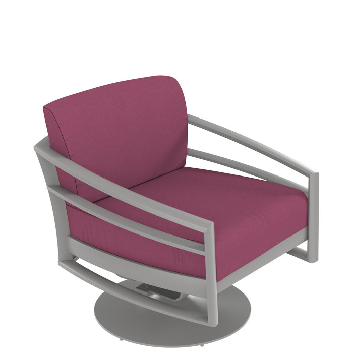 Tropitone Kor Sling Swivel Action Patio Chair With Cushion Wayfair
