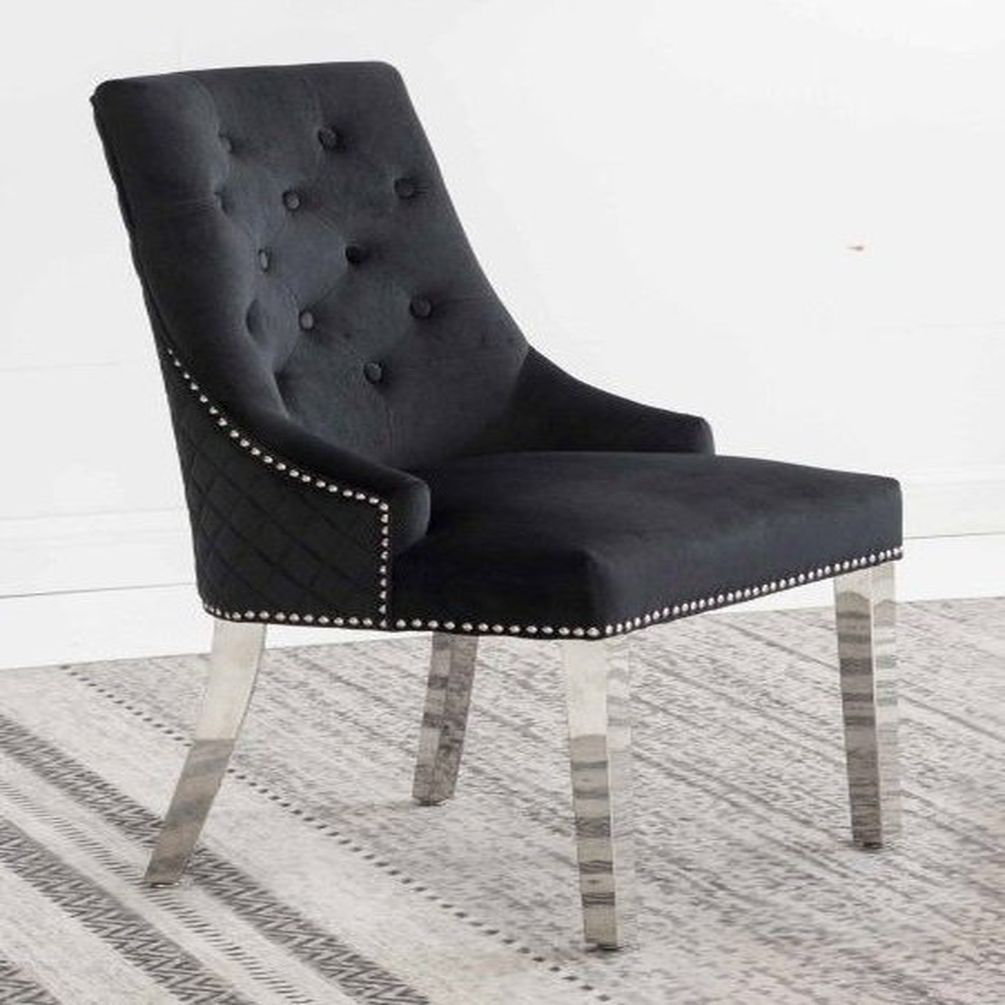 Rosdorf Park Guerrino Tufted Velvet Parsons Chair Wayfair