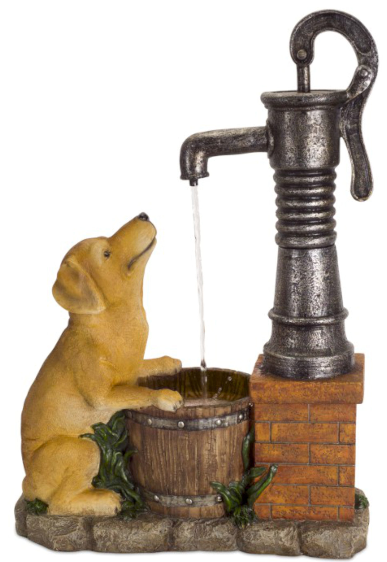 dog garden fountain