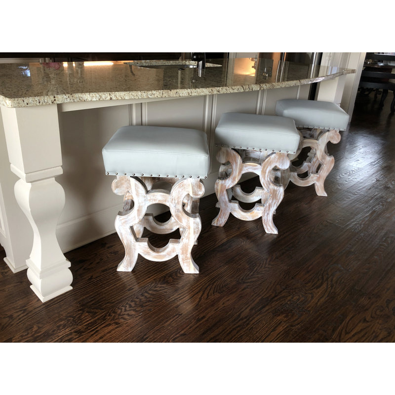 Ophelia Co Donahoe Bar Stool White Wash Grey Linen Fabric 26 Wayfair Ca Get the best deals on canvas benches, stools & bar stools.