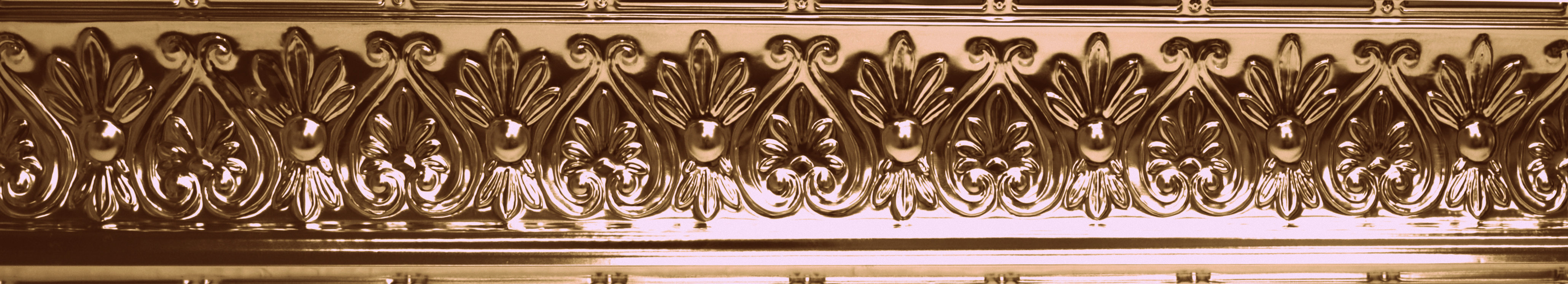 Shanko 48 X 6 25 Metal Cornice Tile In Copper Wayfair